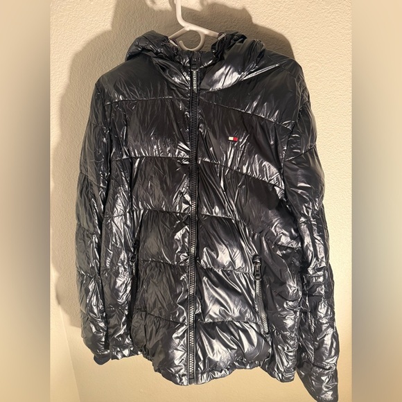 Tommy Hilfiger Other - Tommy Hilfiger Men's Navy Pearlized Performance Hooded Puffer Jacket Size M
